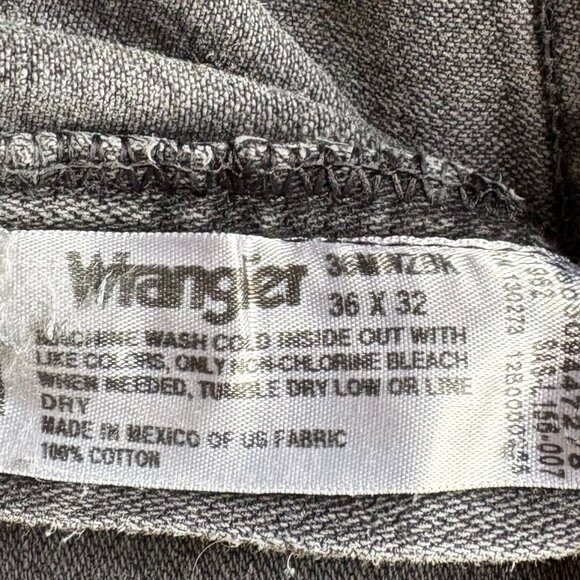 Wranglers Faded Black/Grey Wash Denim - Picture 7 of 7